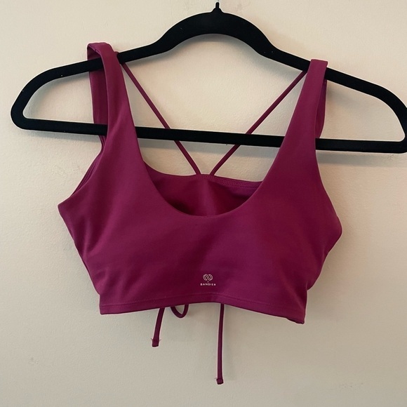 BANDIER x SOMETHING NAVY Strappy Sports Bra Size XS - Picture 4 of 5